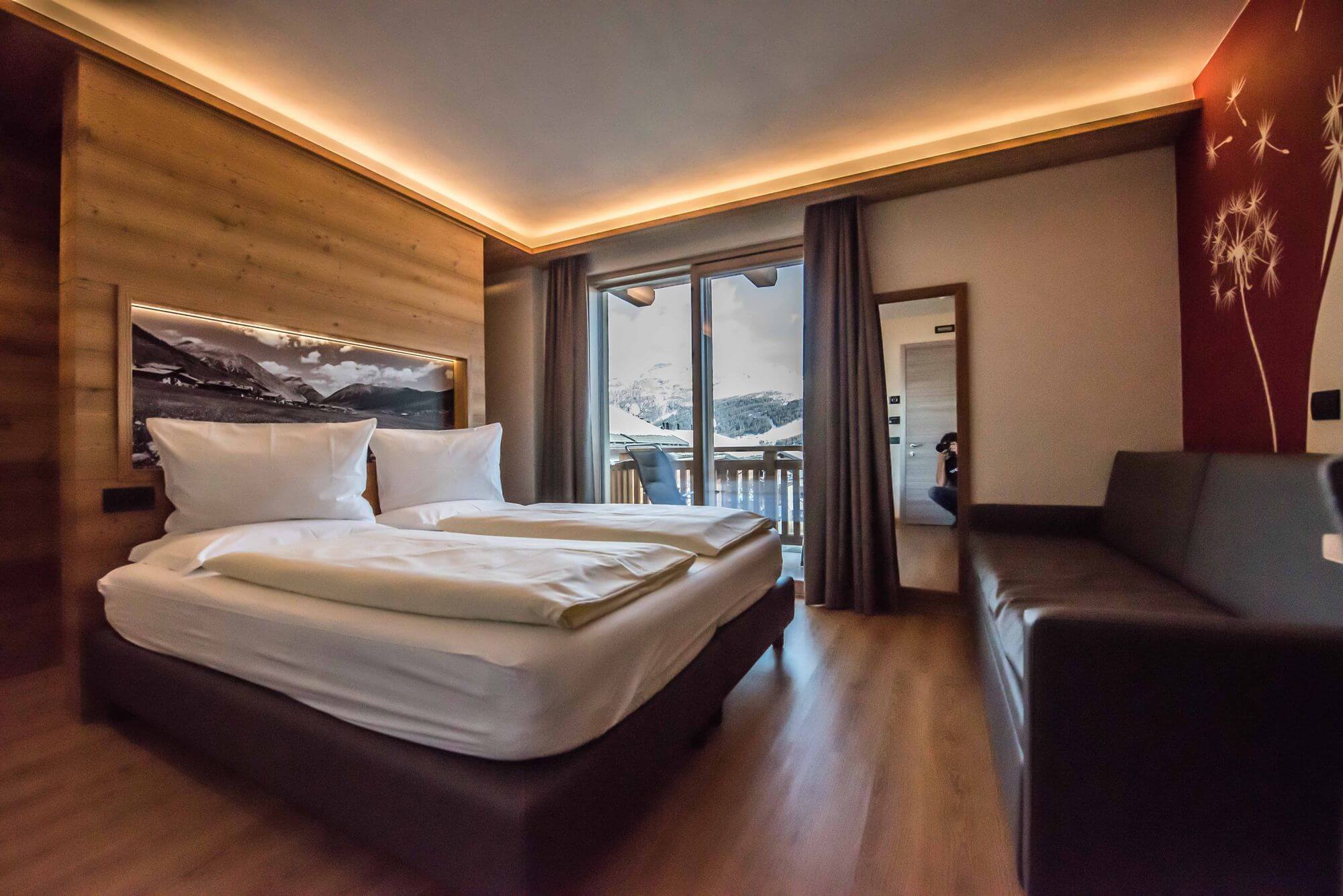 Camera Comfort con arredamento di design: Hotel Le Alpi